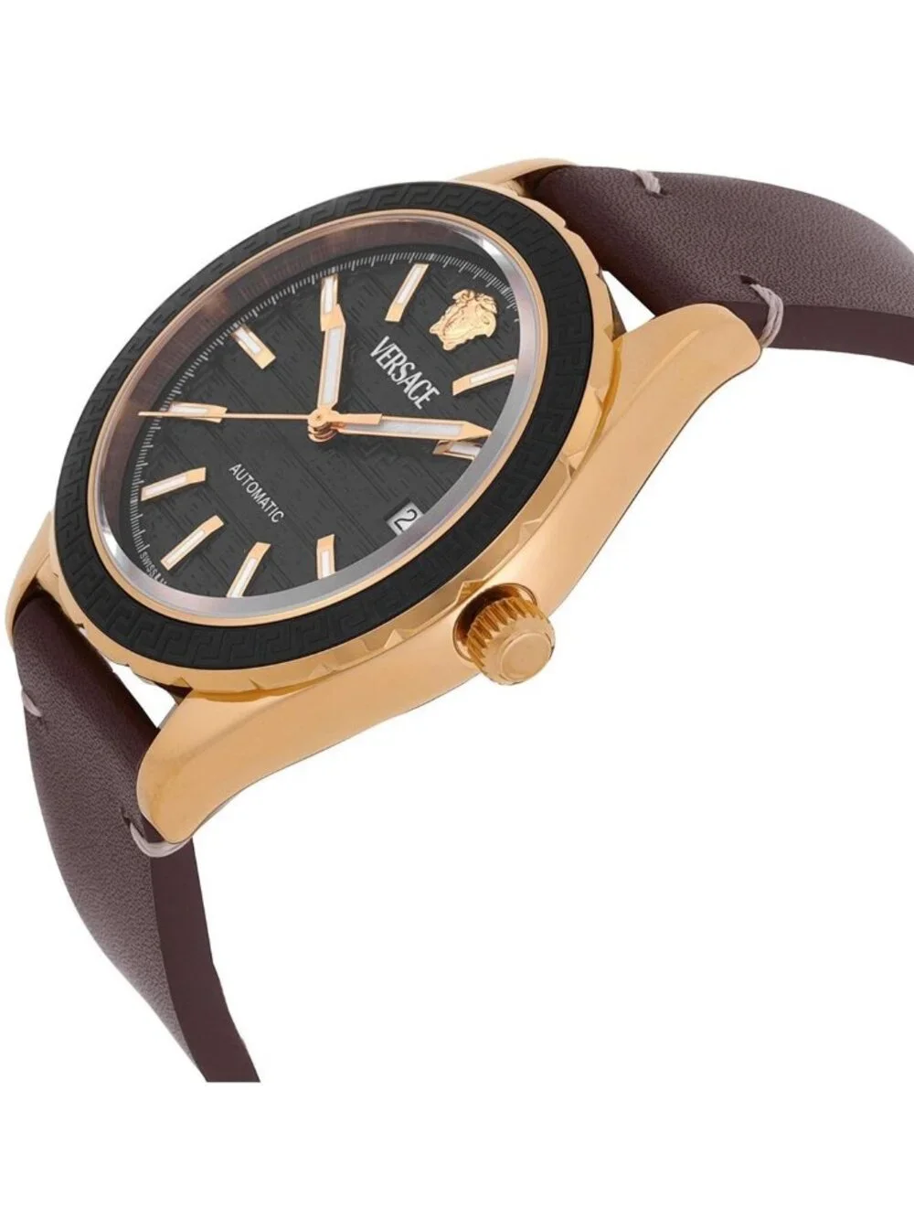 NWT Versace Hellenyium Automatic Black Dial Men's Watch